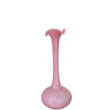 Vase en opaline  rose 32,5cm