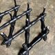 Napoleon III hinged wall-mounted coat rack in black wood