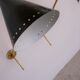 Vintage "Diabolo" wall apply in black metal and brass