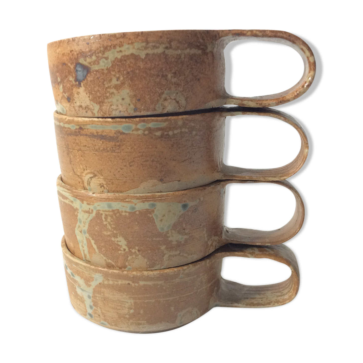 Raw sandstone cups