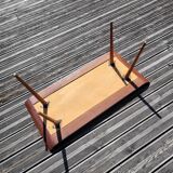 Vintage coffee table in teak and mosaic.