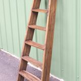 Old double wooden stepladder