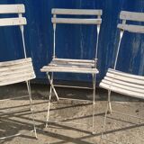 Set of 3 folding garden chairs