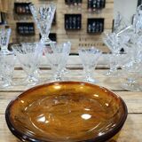 Lot 2 assiettes vintage ambrées