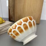 Faience faceted bowl