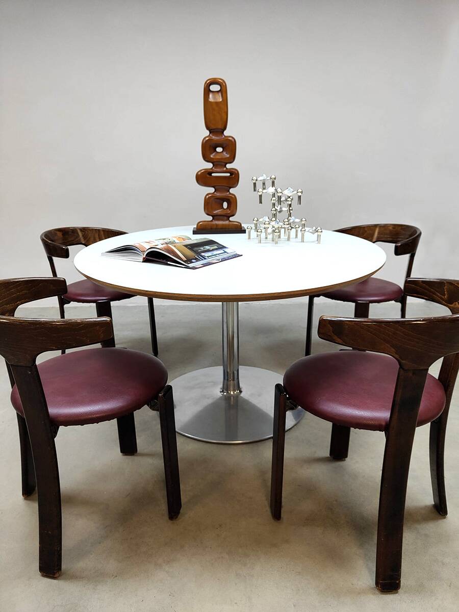 Vintage design dining chairs Bruno Rey Kusch & Co