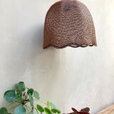 Wicker suspension tulip shape