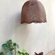 Wicker suspension tulip shape