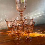 6 Rosaline water glasses