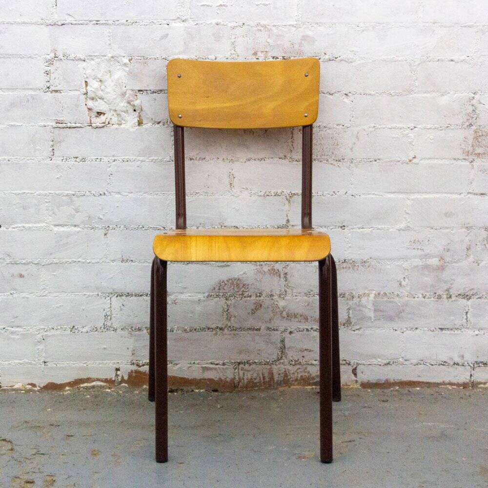 Vintage French School Chair, 1970s