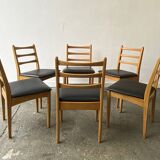 Set of 6 Mid-Century 1970’s dining chairs by Schreiber Furniture