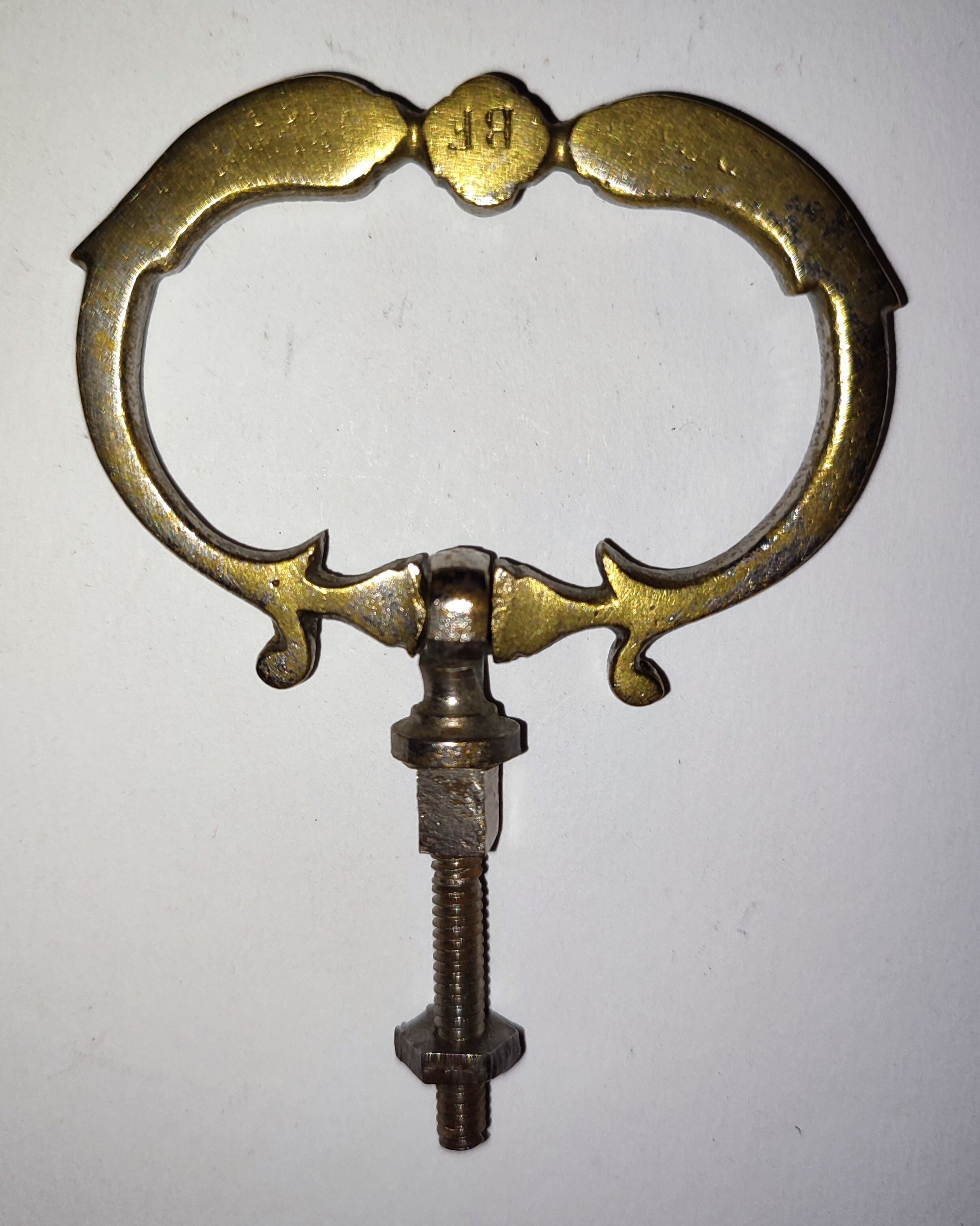 Brass upholstery handle 1930s