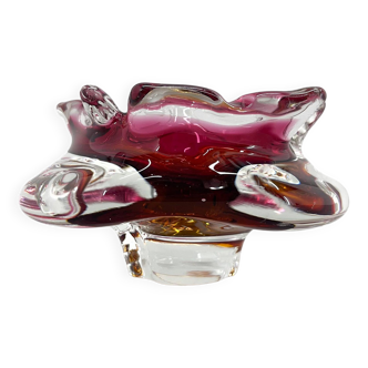 This beautiful bowl was designed by Josef Hospodka and made by the Chribska Glassworks. In a very go
