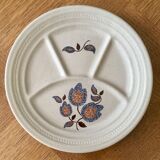 8 plates with earthenware compartments of St Amand model Sologne