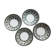 4 assiettes creuses Boch La louviere années 1960