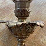 Wall lamp in gilded bronze style Louis XV baroque vintage