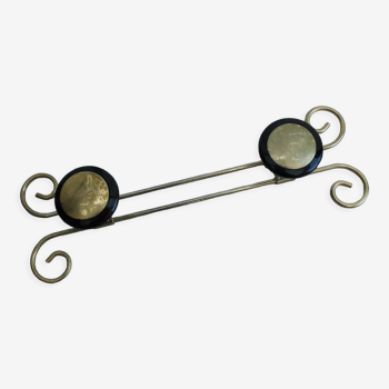 Gilded metal coat rack