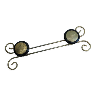 Gilded metal coat rack