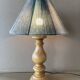 Old turned wood lamp
