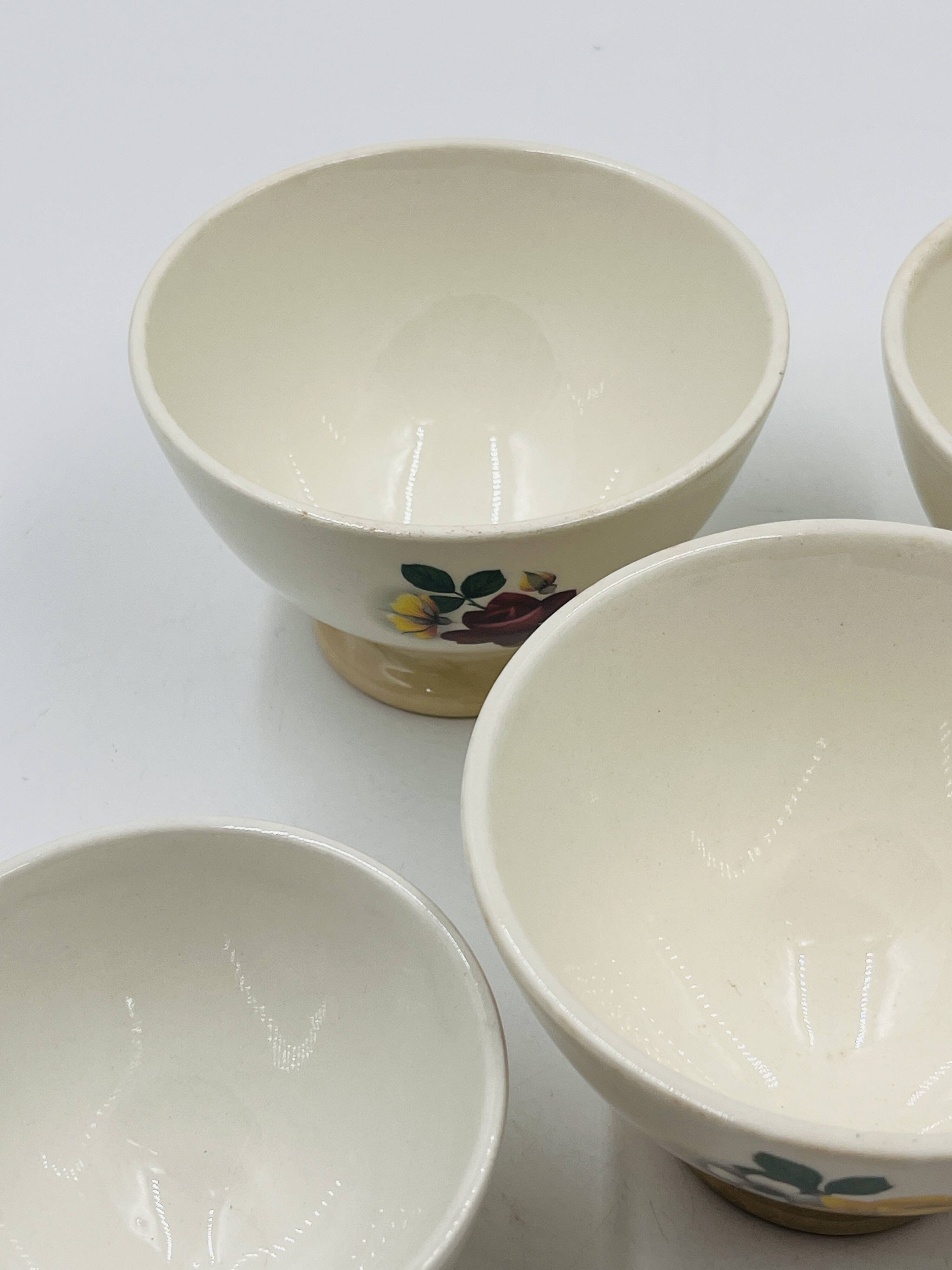 Set of 5 Boch Frères Keramis bowls