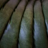 Canapé deux places Togo en cuir vert Dubaï par Michel Ducaroy pour Ligne Roset