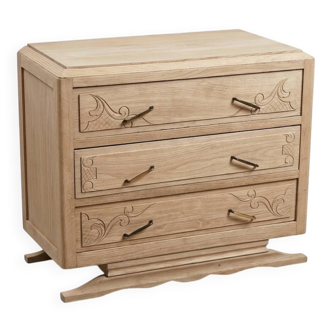 Art Deco oak chest of drawers
