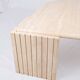 Travertine eye table, Roche Bobois, 1970-80