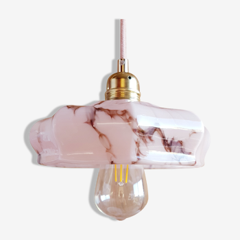 Suspension lampe baladeuse globe vintage