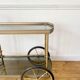 Rolling service gilded brass