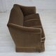 1960s, Danish 3-seater sofa, olive green furniture velour, beech wood.