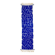 Klein blue Moroccan Berber hallway rug with reliefs
