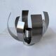 Oxar space age chrome flower wall light