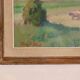 Oil on panel "Landscape" by Karl Abel