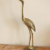 Decorative ibis in brass 47 cms