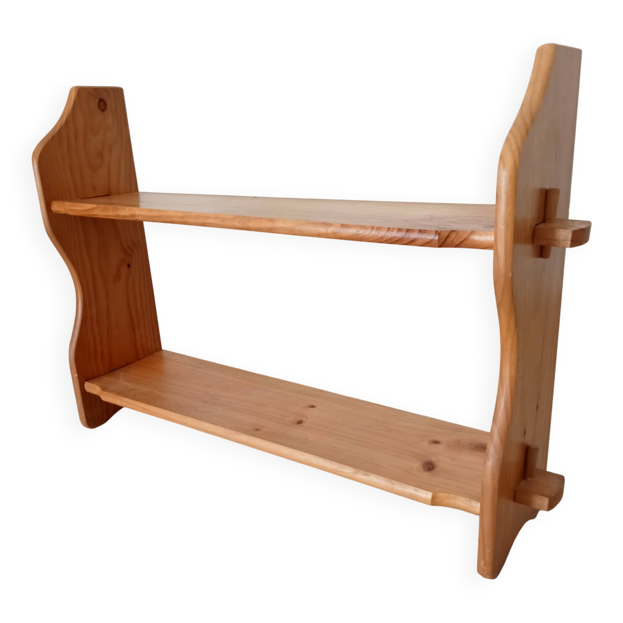 Vintage wall shelf in pine from the 70s/80s.