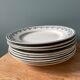 Set of 9 flat plates georgette Moulin des Loups & Hamage collection