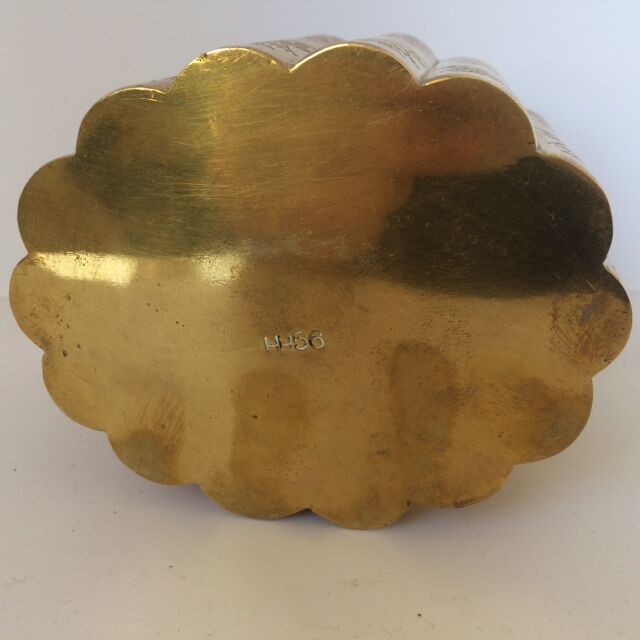 Art nouveau brass box