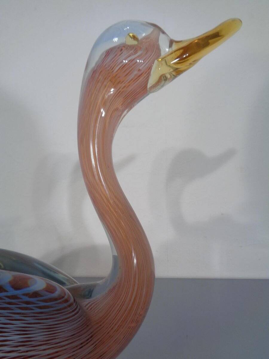 Large Italian Heavy Murano Glass Duck, 1960s