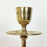 Pair of brass candlesticks