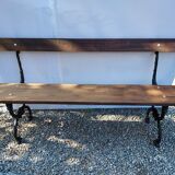 Garden bench in cast iron and wood