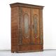 Rustic Farmhouse Folk Art Painted Bridal Wardrobe