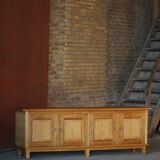 Modern Danish low enfilade in oak with panelled doors, mid-20th century.