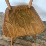 Pair of Scandinavian chairs or vintage wooden bistro