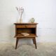 Table de chevet vintage aux pieds compas