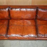 Restored suite Tim Bates for Pieff Mandarin leather chrome hardwood.