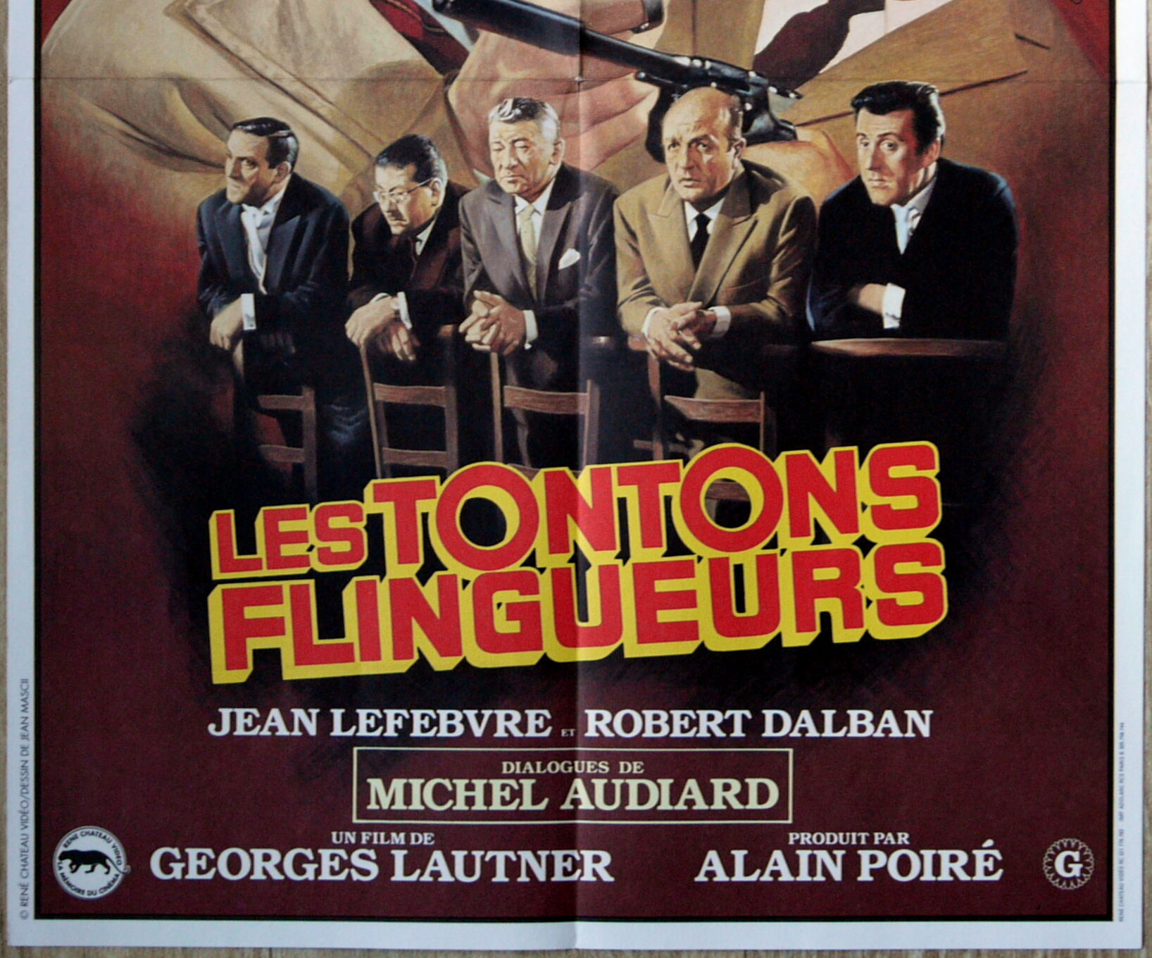 Claude Rich, Bernard Blier, Robert Dalban et Francis Blanche pendant