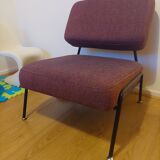 Designer wool armchair