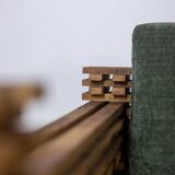 3-seater sofa or wall bench, “Kapla” model. 1960s.