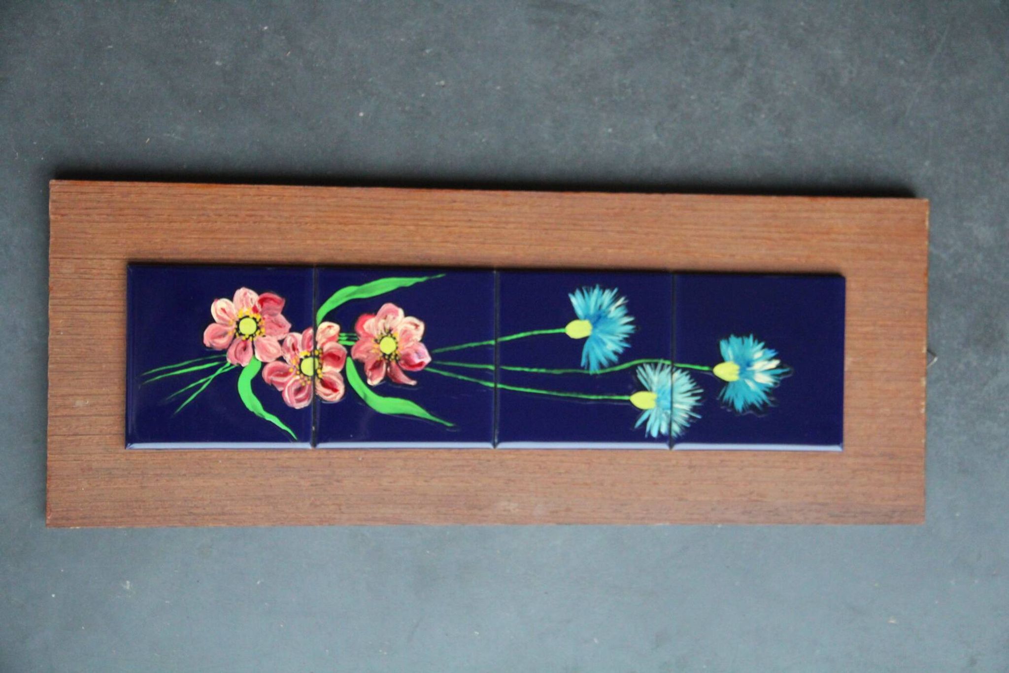 Ceramic tiles on panel
