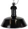 Industrial Black Enamel Bauhaus Pendant Lamp, 1930s
